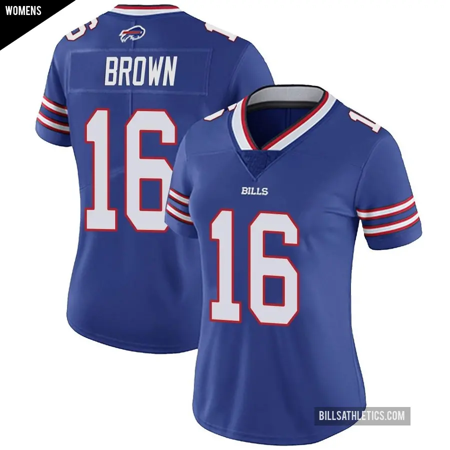 Women's Buffalo Bills ＃16 John Brown Royal Limited Team Color Vapor Untouchable Jersey