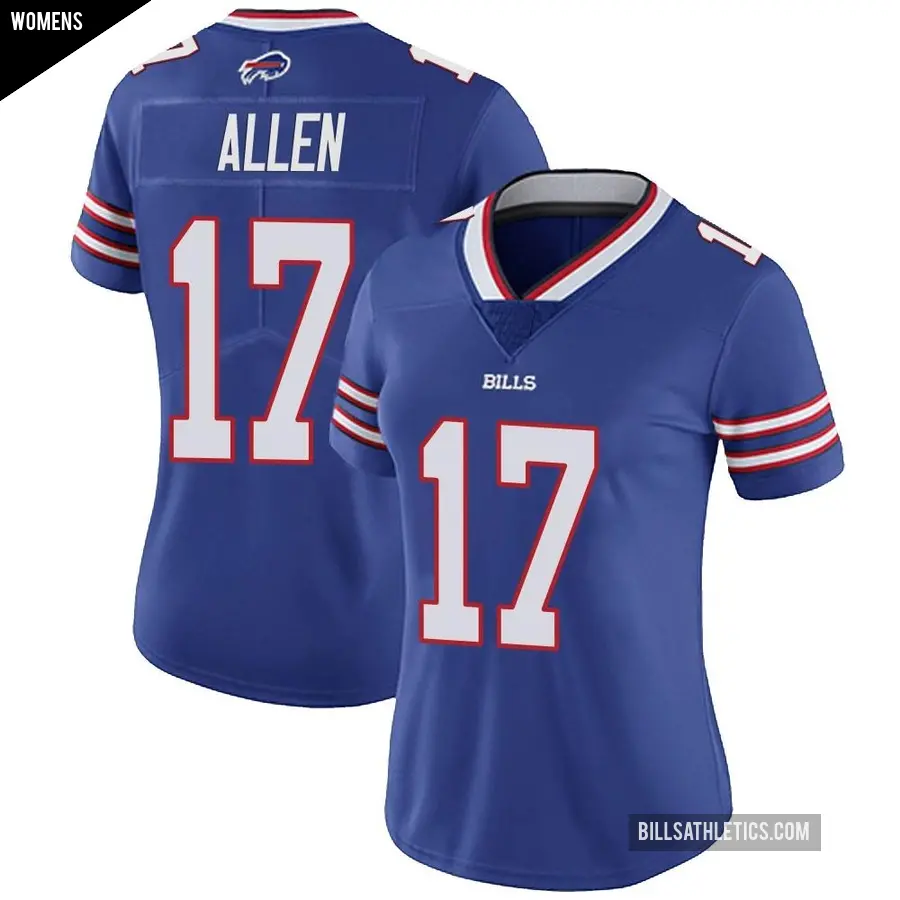 Women's Buffalo Bills ＃17 Josh Allen Royal Limited Team Color Vapor Untouchable Jersey